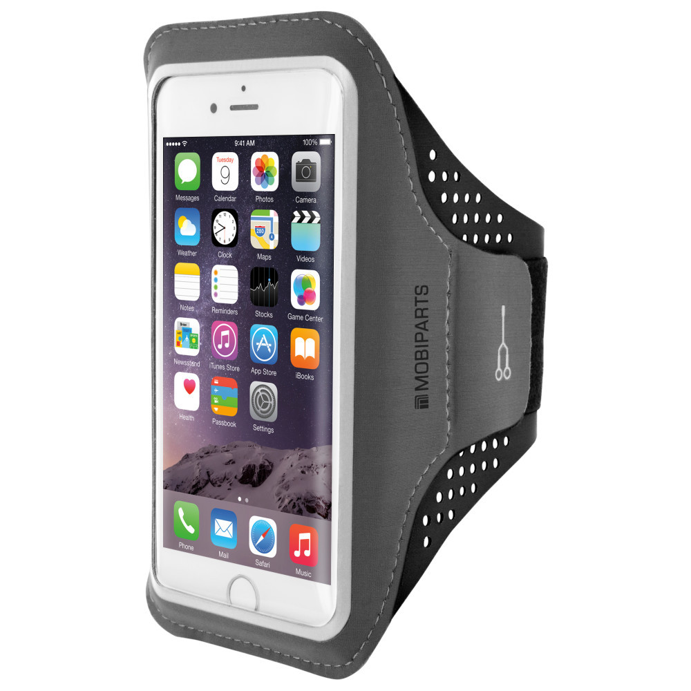 Onnodig kast Raap Mobiparts Comfort Fit Sport Armband Apple iPhone 6/6S/7/8/SE (2020) Zwart