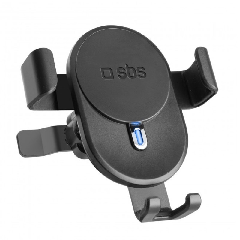 SBS - Supporto smartphone per Automobile con Caricatore rapido Wireless 15W  e meccanismo a gravità