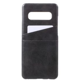 Casecentive Leren Wallet - Cover per Galaxy S10 - Nera