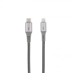 Musthavz - Cavo in nylon USB-C - Lightning - MFi 1 metro